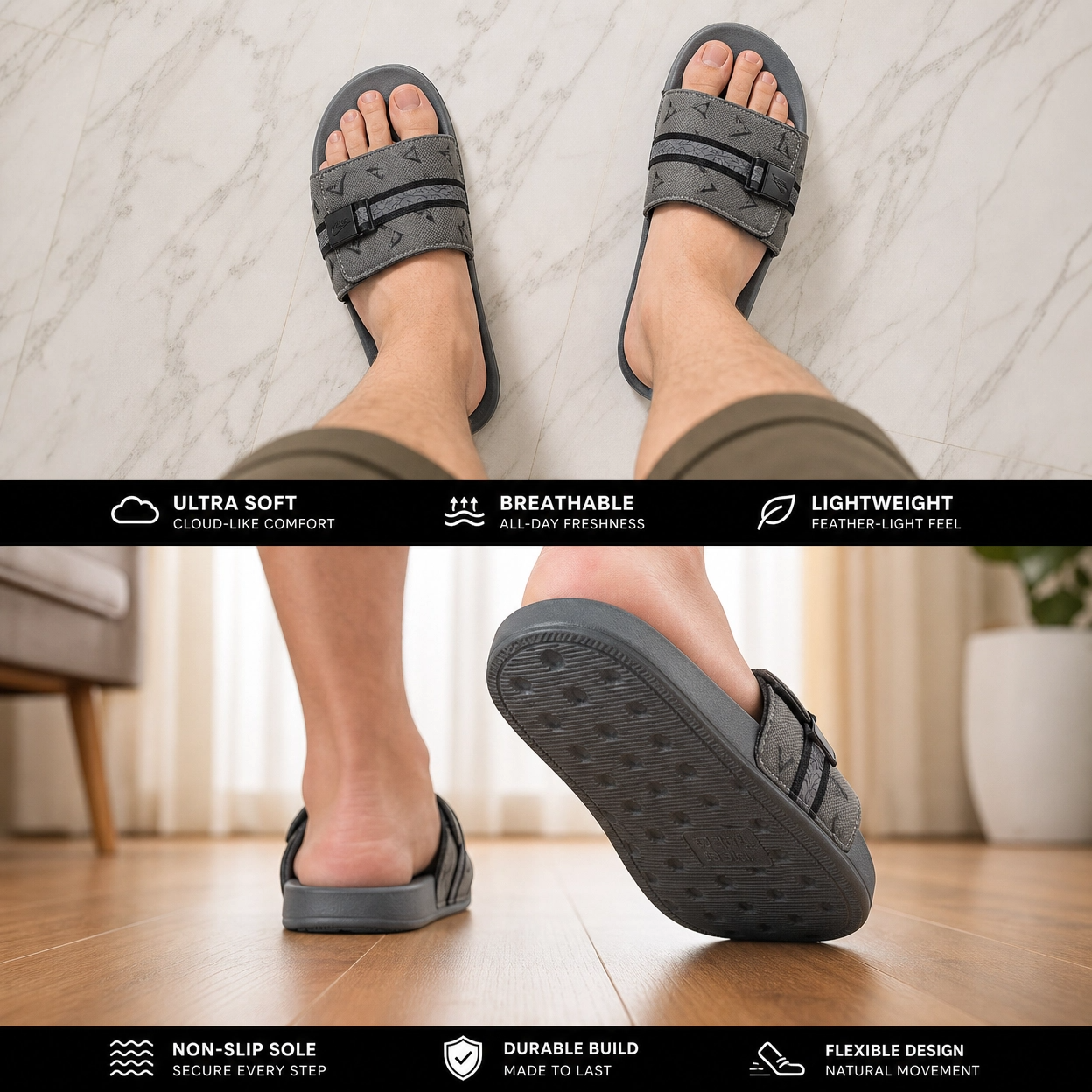 Nike Unisex Comfort Adjustable Offcourt Slides